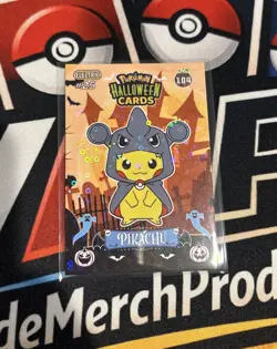 Rare Full Art Halloween Gible Poncho Pikachu Collectoons Low Pop Holo Card - Image 1