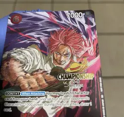 Shanks P-083 Championship Tournament Promo CS One Piece Card English - Image 4