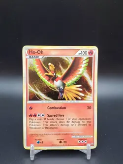 Ho-Oh HGSS01 Black Star Promo Holo MP/LP Pokemon Card - Image 1