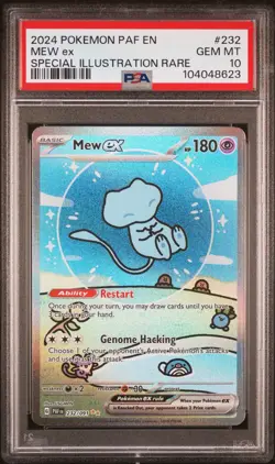 Pokemon Cards Mew EX 232/091 Paldea Fates PSA 10 Bubble Mew - Image 1