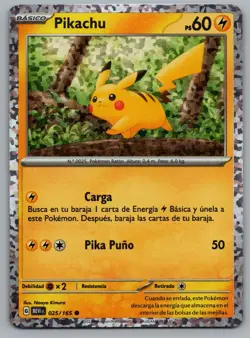 Pikachu 025/165 McDonalds 2024 Confetti Holo Pokemon Card NM - Image 1