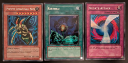 2003 Game Boy Advance Yu-Gi-Oh! The Sacred Cards 3 Card Promo Complete Set - Image 1