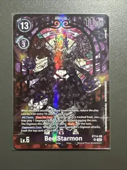 Digimon Card Game Premium Heroines Set Ver. 2 PB-23 ST14-09 Beelstarmon SR - Image 1