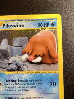 Pokemon Card-Piloswine-H22/H32-Holo-NoCrystal-Skyridge-ENG-LP - Image 4