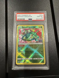 2022 POKEMON GO #004 RADIANT VENUSAUR PSA 10 - Image 1