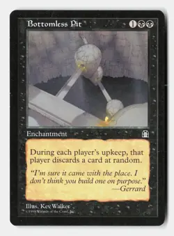 Bottomless Pit Uncommon Stronghold Magic: The Gathering Near Mint - Image 1