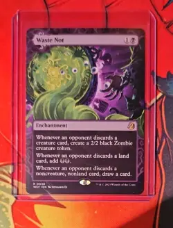 Waste Not 38 Rare Wilds of Eldraine: Enchanting Tales Magic: The Gathering NM - Image 1