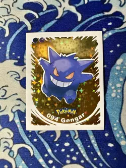 Pokemon 2022 Prisma Gold Holo 094 Gengar Card Sticker Album Pack Fresh ✨ - Image 1
