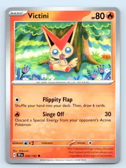 Victini 030/162 ~ Common English Near Mint Pokemon TCG - Image 1