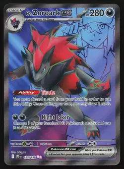N's Zoroark ex 175/159 JTG Journey Together POKEMON NM 2025 - Image 1