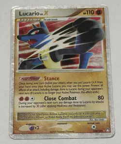 Pokemon TCG Lucario LV.X 122/123 Mysterious Treasures Holo Level Up EN - Image 1