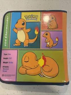 Vintage 1999 POKEMON CHARMANDER 3 Ring BINDER School Notebook BARELY USED RARE 41365040775 - Image 2