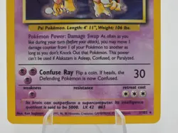 Alakazam 1/102 Holo Rare Pokemon Base Set Unlimited 1999 WotC *LP* Psychic - Image 3