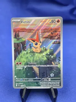 Pokemon Scarlet & Violet Victini 208 Black Star Promo Illustration Rare NM - Image 1