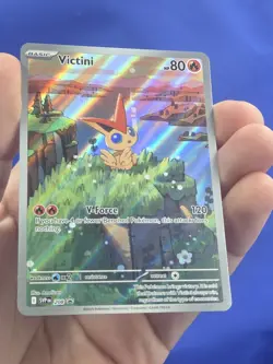 Pokemon Scarlet & Violet Victini 208 Black Star Promo Illustration Rare NM - Image 2