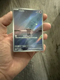 Pokemon TCG Cleffa 202/197 SV03 Obsidian Flames Illustration Rare Full Art Holo - Image 3