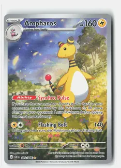 Ampharos 090/086 Holo Illustration Rare Chaos Rising Pokemon Near Mint - Image 1