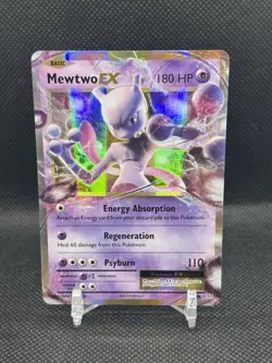 Pokemon Mewtwo EX 52/108 Holo Ultra Rare Evolutions English - Image 1