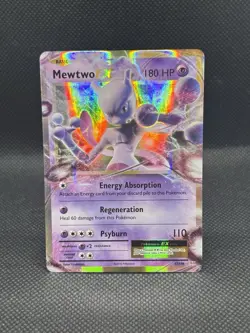 Pokemon Mewtwo EX 52/108 Holo Ultra Rare Evolutions English - Image 2