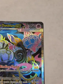 Mega Chandelure EX 99/84 Full-Art Rare Pokemon TCG Pitch Black - NM - Image 4