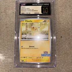 Pikachu 214 Promo (Illustration Contest 2024) SV : Pokemon TCG - CGC Pristine 10 - Image 1