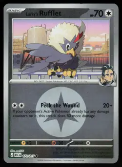Larry's Rufflet (Energy Symbol Pattern) 173/217 Holo Ascended Heroes Pokemon NM - Image 1