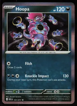 Hoopa 141/217 Rare Ascended Heroes Pokemon Holo Near Mint - Image 1