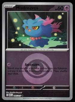 Misdreavus (Pattern) 085/217 Ascended Heroes Pokemon Reverse Holo NM - Image 1