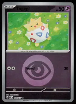 Togepi (Energy Symbol Pattern) 080/217 Ascended Heroes Pokemon Reverse Holo NM - Image 1