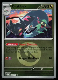 Drakloak (Energy Symbol Pattern) 159/217 Ascended Heroes Pokemon Reverse Holo NM - Image 1