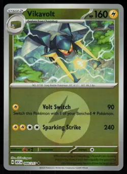 Vikavolt (Energy Symbol Pattern) 066/217 Ascended Heroes Pokemon Reverse Holo NM - Image 1