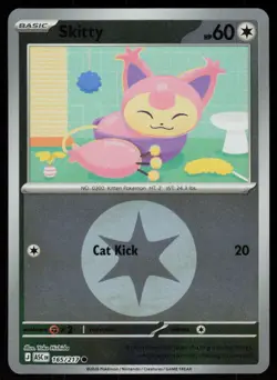 Skitty (Energy Symbol Pattern) 165/217 Ascended Heroes Pokemon Reverse Holo NM - Image 1
