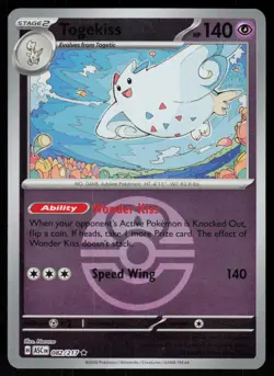 Togekiss (Love Ball) 082/217 Rare Ascended Heroes Pokemon Reverse Holo Near Mint - Image 1