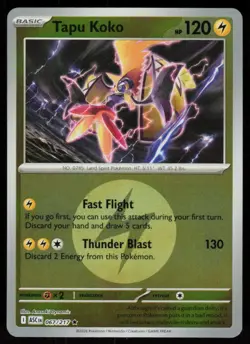 Tapu Koko (Energy Symbol) 067/217 Ascended Heroes Pokemon Reverse Holo NM - Image 1