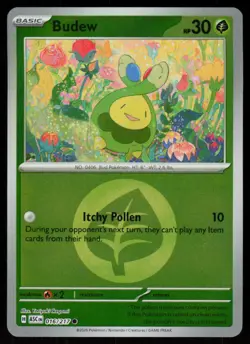 Budew (Energy Symbol Pattern) 016/217 Ascended Heroes Pokemon Reverse Holo NM - Image 1