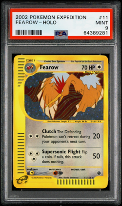 PSA 9 Fearow - Holo #11 Expedition Pokemon 2002 WOTC Low Pop E-Series - Image 1