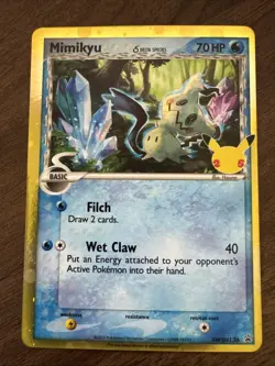 Pokemon Mimikyu (Delta Species) SWSH136 Celebration Promo Holo 25th Anniversary - Image 1