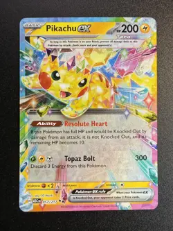 Pikachu ex 57/217 Double Rare Holo Ascended Heroes Pokemon TCG 2026 NM - Image 1