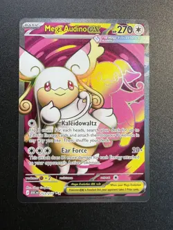 Pokemon Mega Audino EX #253/217 Ascended Heroes Ultra Rare Full Art NM - Image 1