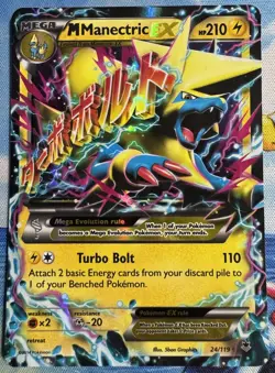 Pokemon TCG M Manectric EX 24/119 XY Phantom Forces LP - Image 1