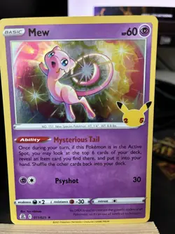 Mew 011/025 Holo Rare Celebrations Pokemon TCG - Image 1