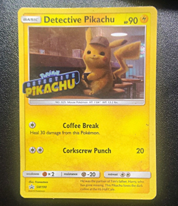 Pokemon TCG Detective Pikachu SM190 SM Stamped Promo Holo English 90 HP - Image 1