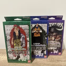 One Piece Started Deck ST02 / ST03 /ST04 Bundle English Cards All Sealed - Image 1