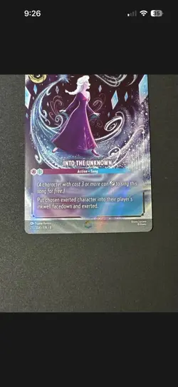 Disney Lorcana (Enchanted) Foil Reign of Jafar Into the Unknown 213/204 EN - Image 3
