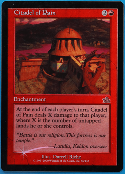 Citadel of Pain FOIL Prophecy PLD Red Uncommon MAGIC CARD (ID# 497976) ABUGames - Image 1