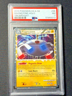 2010 Pokemon Magnezone PSA 7 NM Holo Triumphant - Image 1