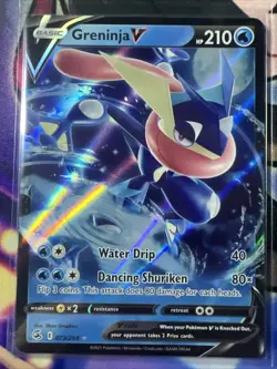 Greninja V - 073/264 - Pokemon Fusion Strike Sword & Shield Ultra Rare Card NM - Image 1