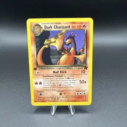 Pokemon TCG Dark Charizard 1st Edition 21/82 Non Holo Rare Team Rocket NM WOTC - Image 1