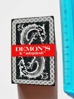 CARTE DA GIOCO PIEMONTESI DEMON'S PLASTICA ORIGINAL VINTAGE PLAYING CARDS NEW - Image 2