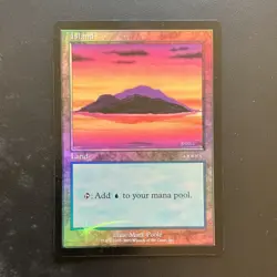 Wizards of the Coast Magic: The Gathering Island Blue Land Promo Foil Arena - Image 1